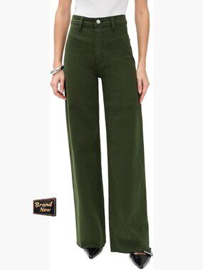 Mid-Weight Non-Stretch Denim Jeans with Raw Hem, 32.25in Inseam